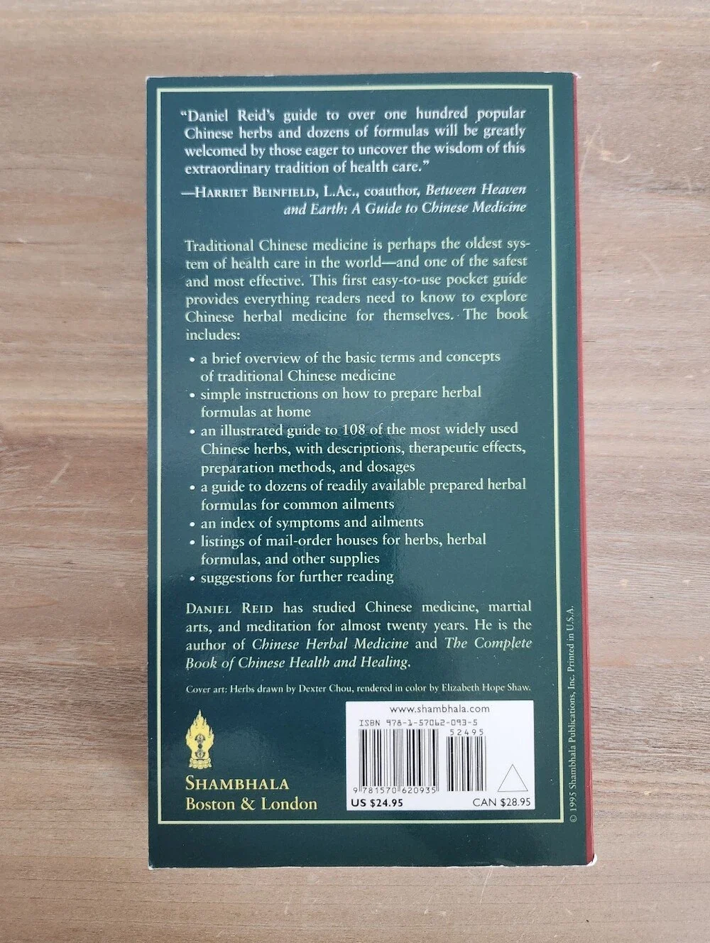 Handbook of Chinese Healing Herbs Daniel Reid 108 Medicinal Herbs Paperback 1995